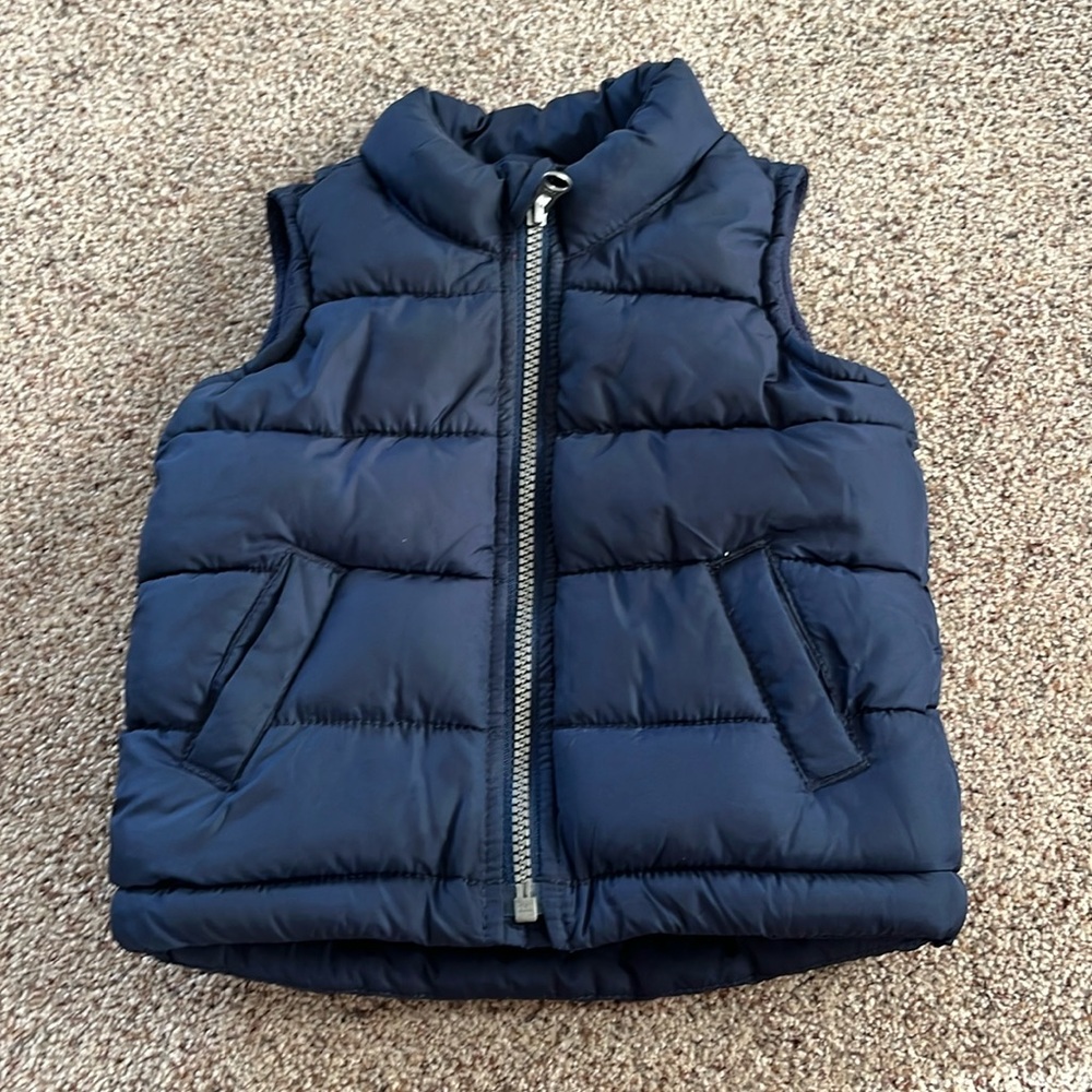 Kids Navy Puffer Vest